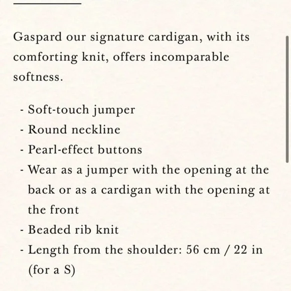 NWT Sezane Gaspard Cardigan Sweater in Red Size XS - Picture 13 of 13